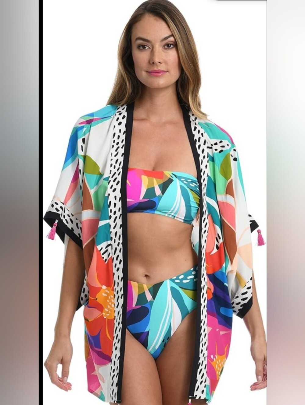 LA Blanca Multicolo  Kimono
